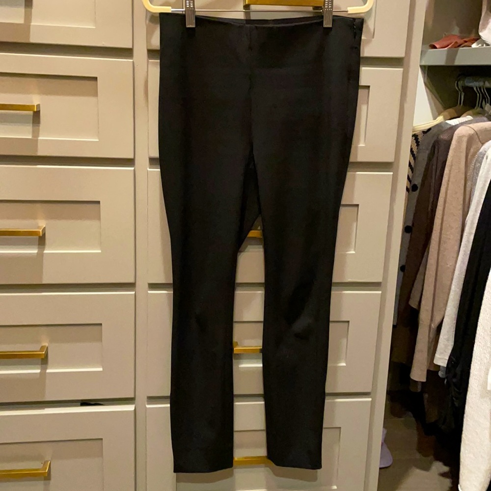 Loft petite, skinny leg, ankle-zip, black dress pants